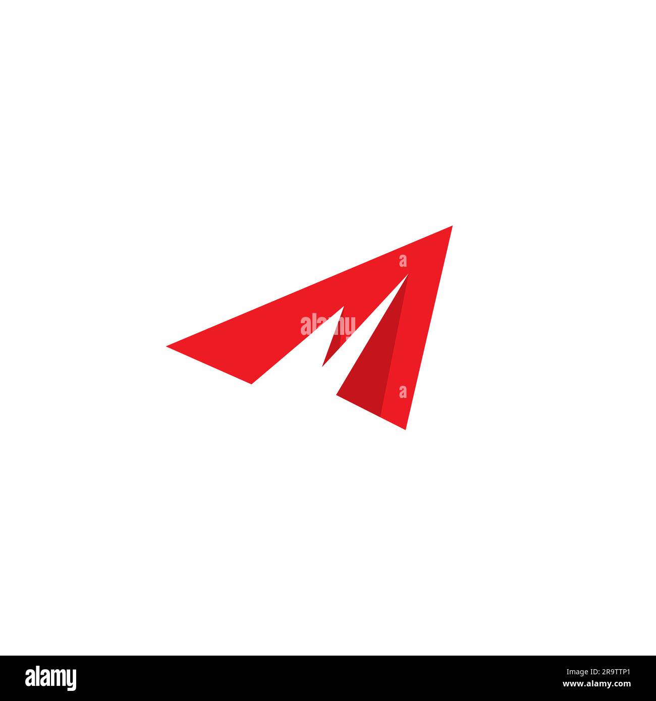 Conception du logo M Arrow. Logo lettre M. Illustration de Vecteur