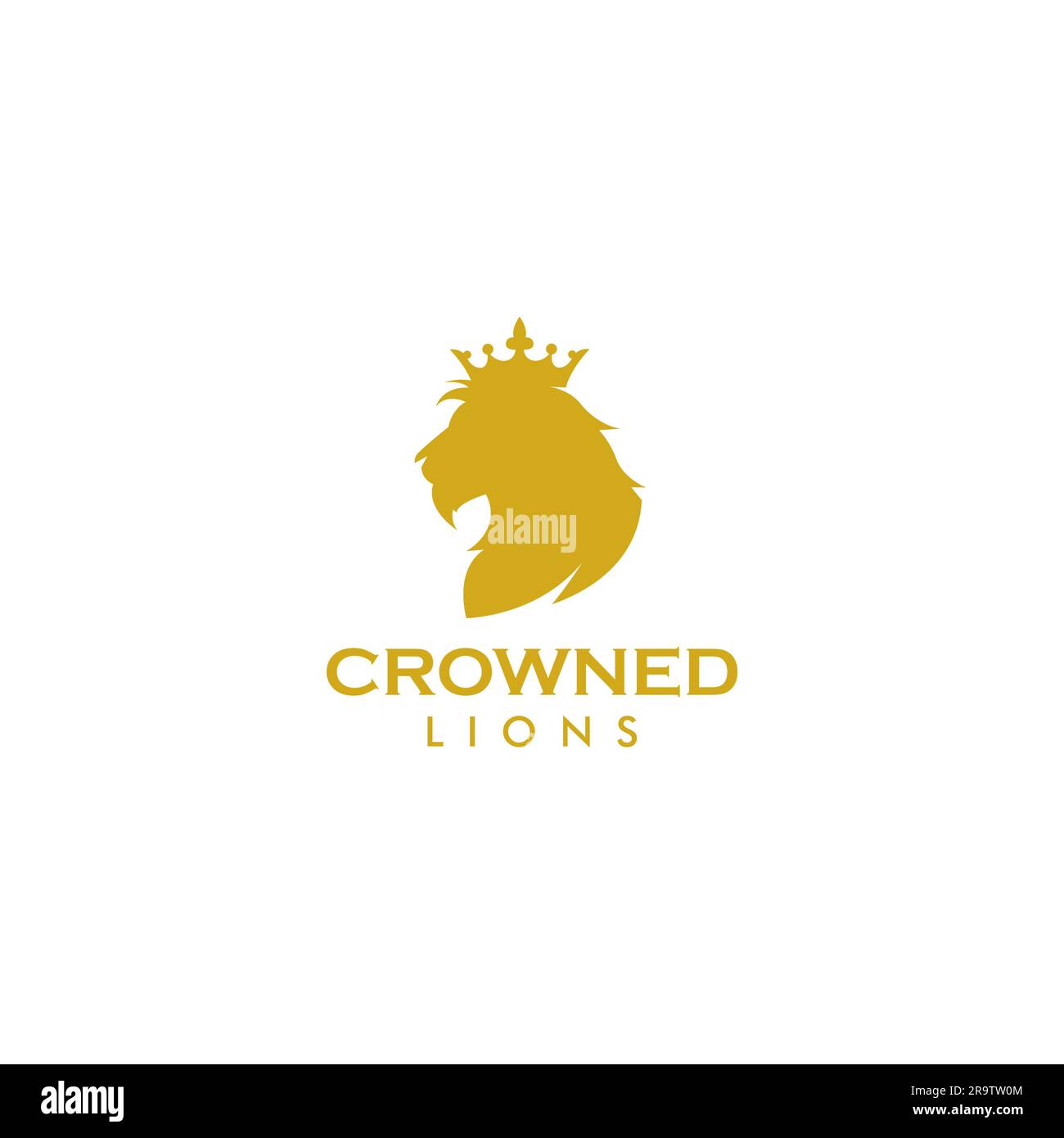 Logo Lion Crown Design. Illustration vectorielle d'animal de lion Illustration de Vecteur