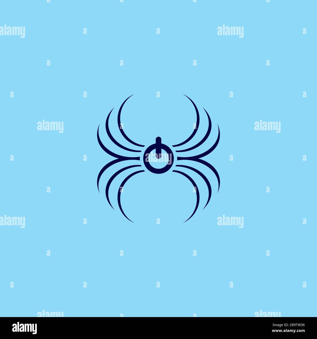 Logo Spider Technology. Conception de connexion Spider Illustration de Vecteur