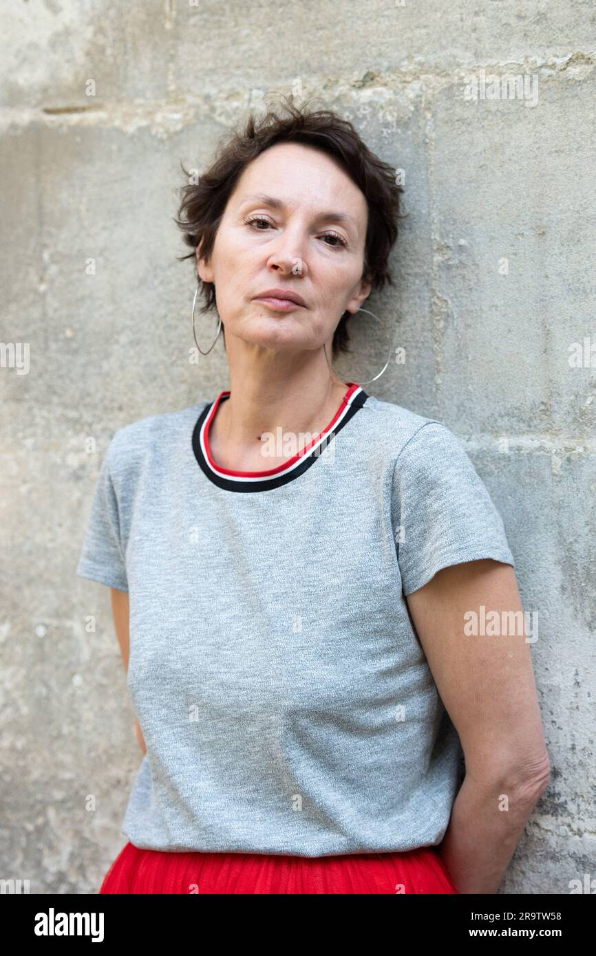 Paris, France. 28th juin 2023. Jeanne Balibar pose pour une sance photo lors du Festival 3eme Soeurs Jumelles a Rochefort, France le 28 juin 2023. Photo d'Aurore Marechal/ABACAPRESS.COM crédit: Abaca Press/Alay Live News Banque D'Images