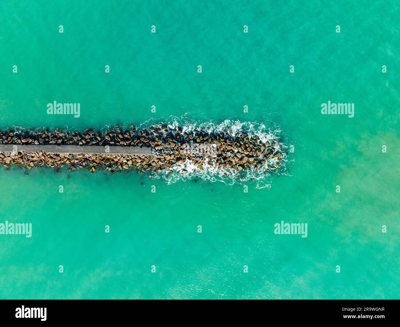 Une vue aérienne de Murrells Inlet, Caroline du Sud, avec ses superbes eaux turquoises Banque D'Images
