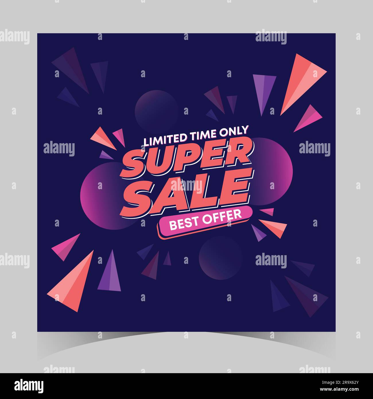 publications promotionnelles du modèle de bannière de réduction de solde flash. modèle de bannière de vente. bannière web pour méga vente promotion rabais vente bannière. grande offre Illustration de Vecteur