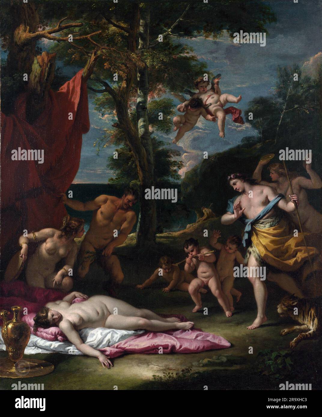 Sebastiano Ricci – Bacchus et Ariadne Banque D'Images