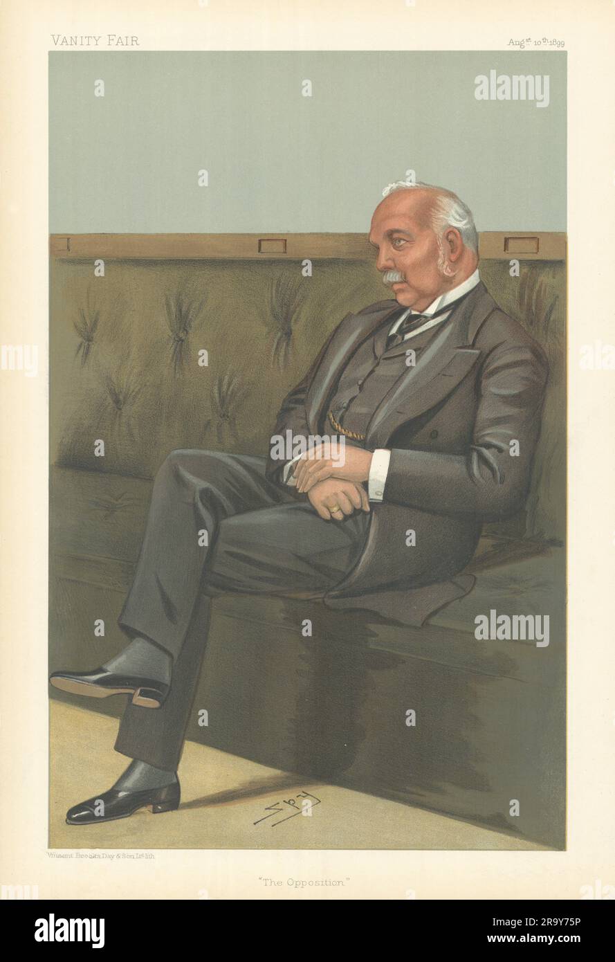 LE DESSIN ANIMÉ de L'ESPION VANITY FAIR Henry Campbell-Bannerman « The opposition ». PM 1899 Banque D'Images