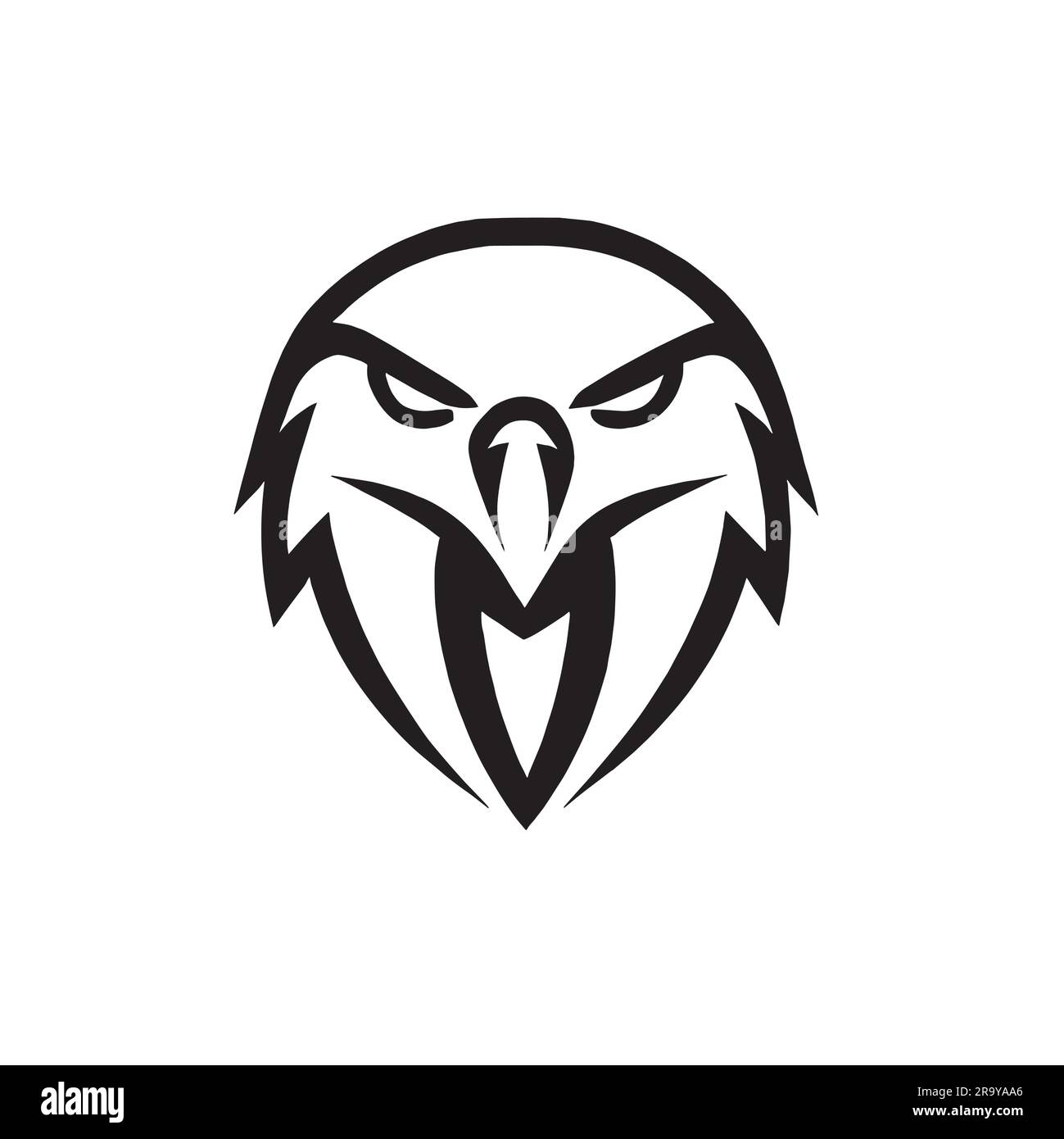 logo eagle sur une toile blanche Illustration de Vecteur