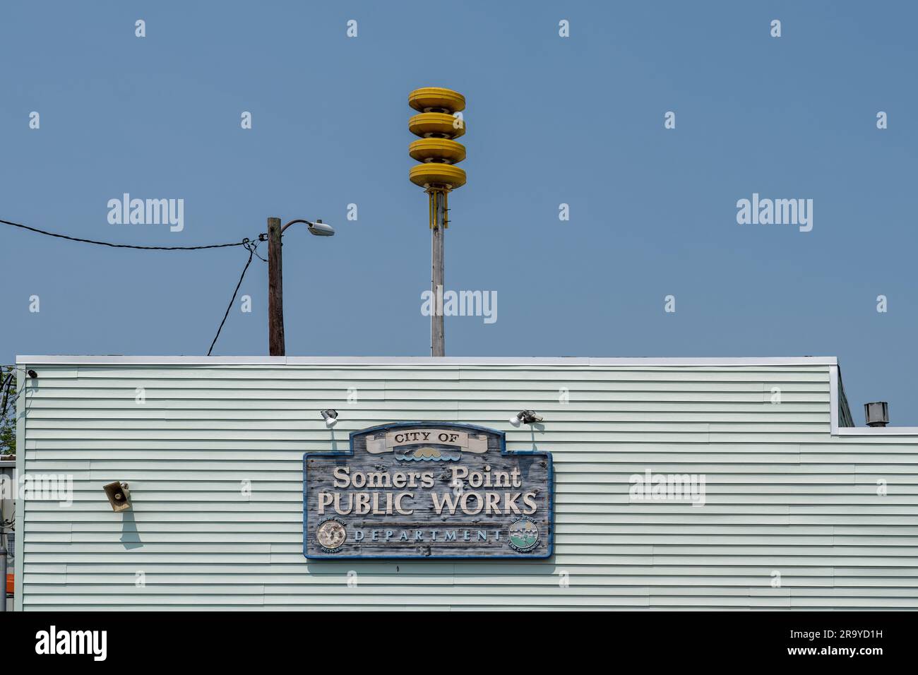Somers point, NJ 22 mai 2023 panneau du département des travaux