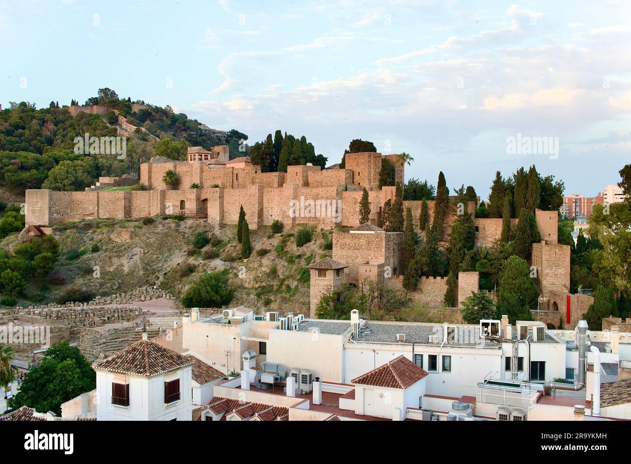 Château de Malaga, Espagne Banque D'Images
