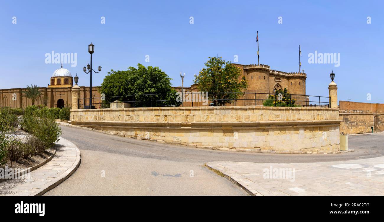 La Citadelle du Caire le jour ensoleillé du printemps. Banque D'Images