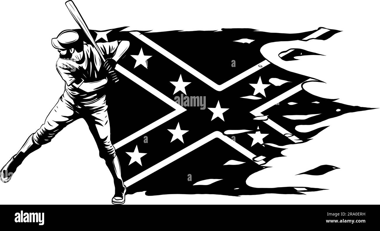 Joueur de baseball, silhouette abstraite vectorielle balle de baseball Illustration de Vecteur