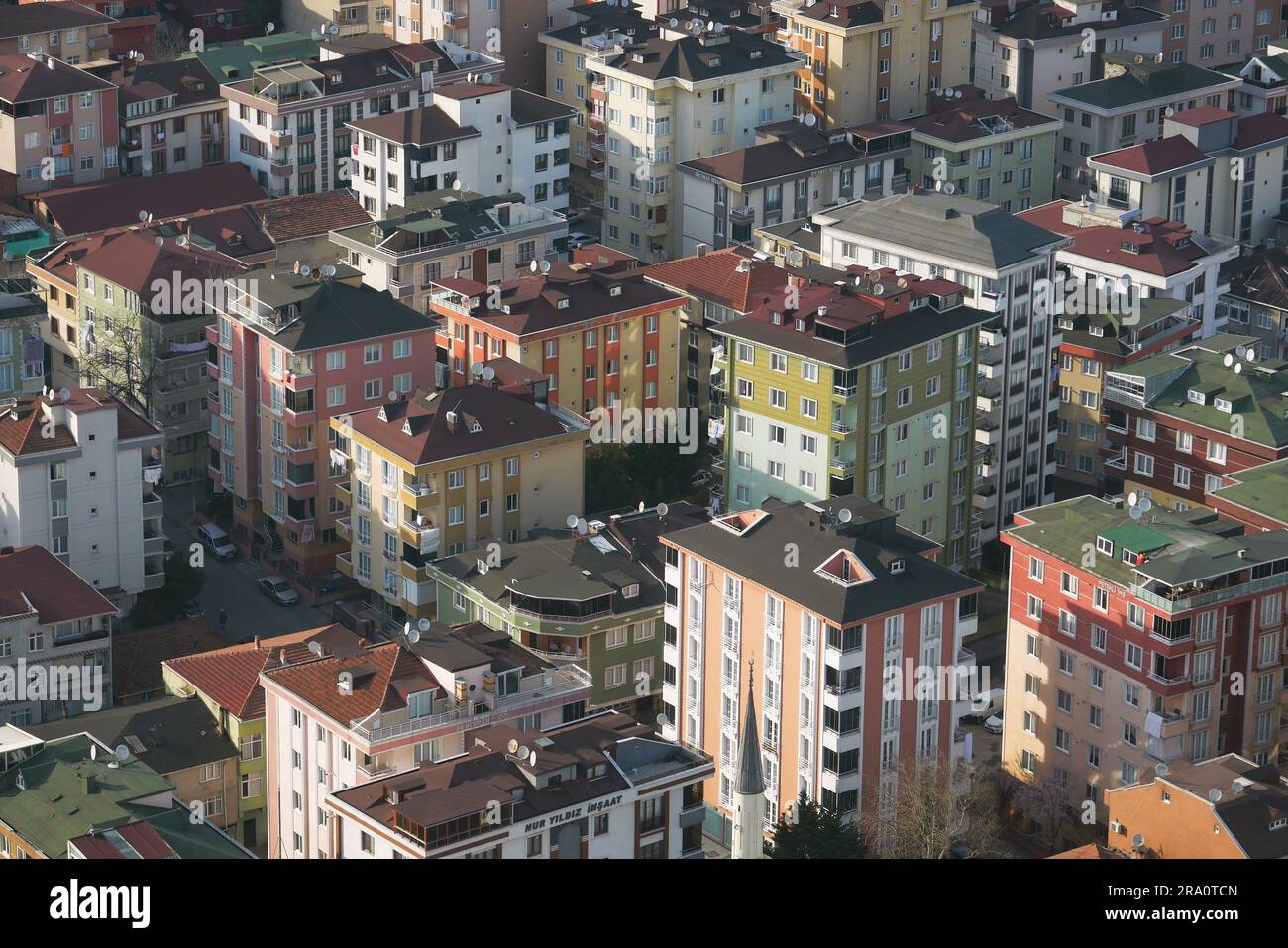 toits de la vieille ville d'istanbul. Vue aérienne. Banque D'Images