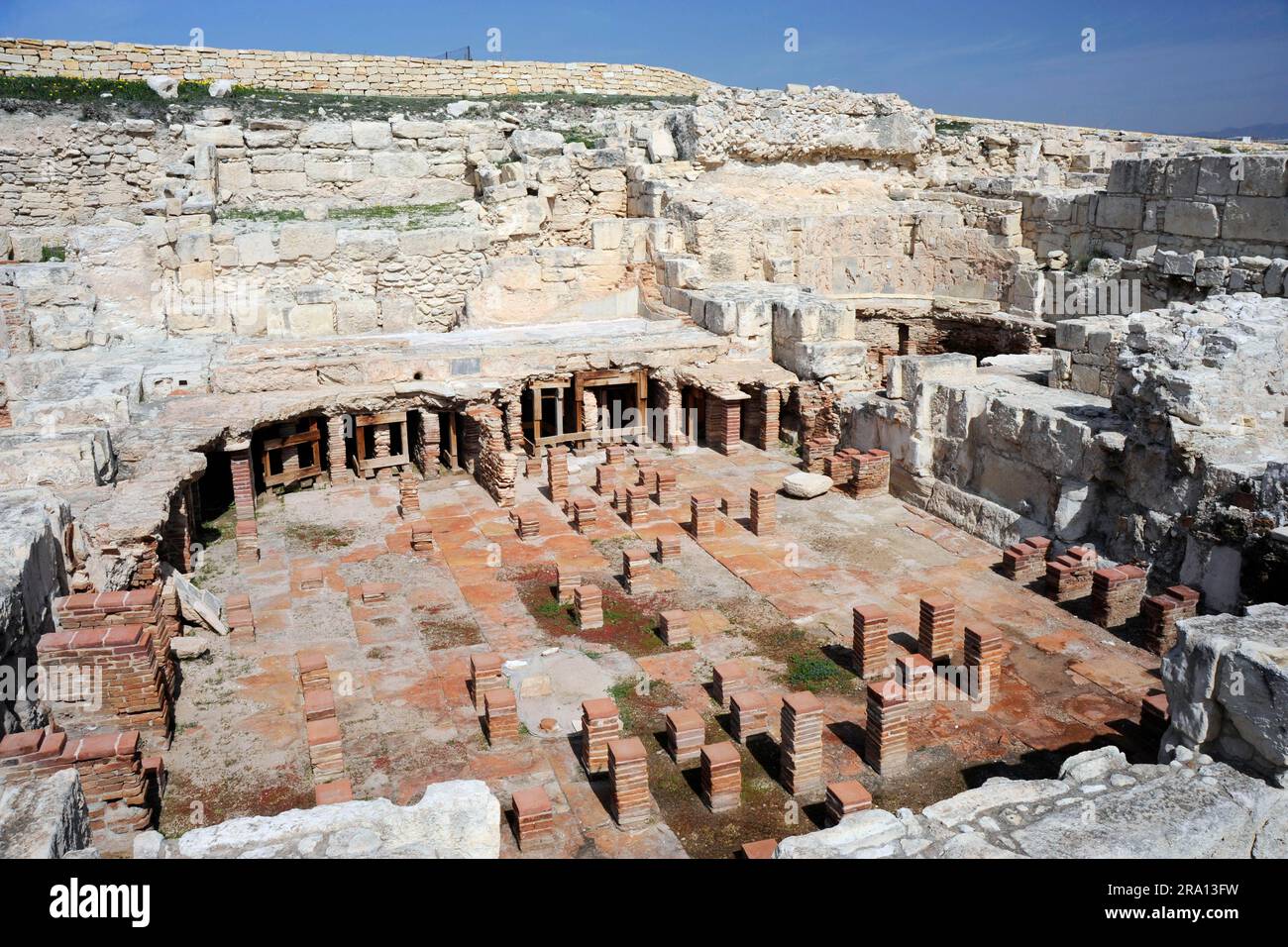 Spa, Kourion, ancienne ville en ruines, République de Chypre Banque D'Images