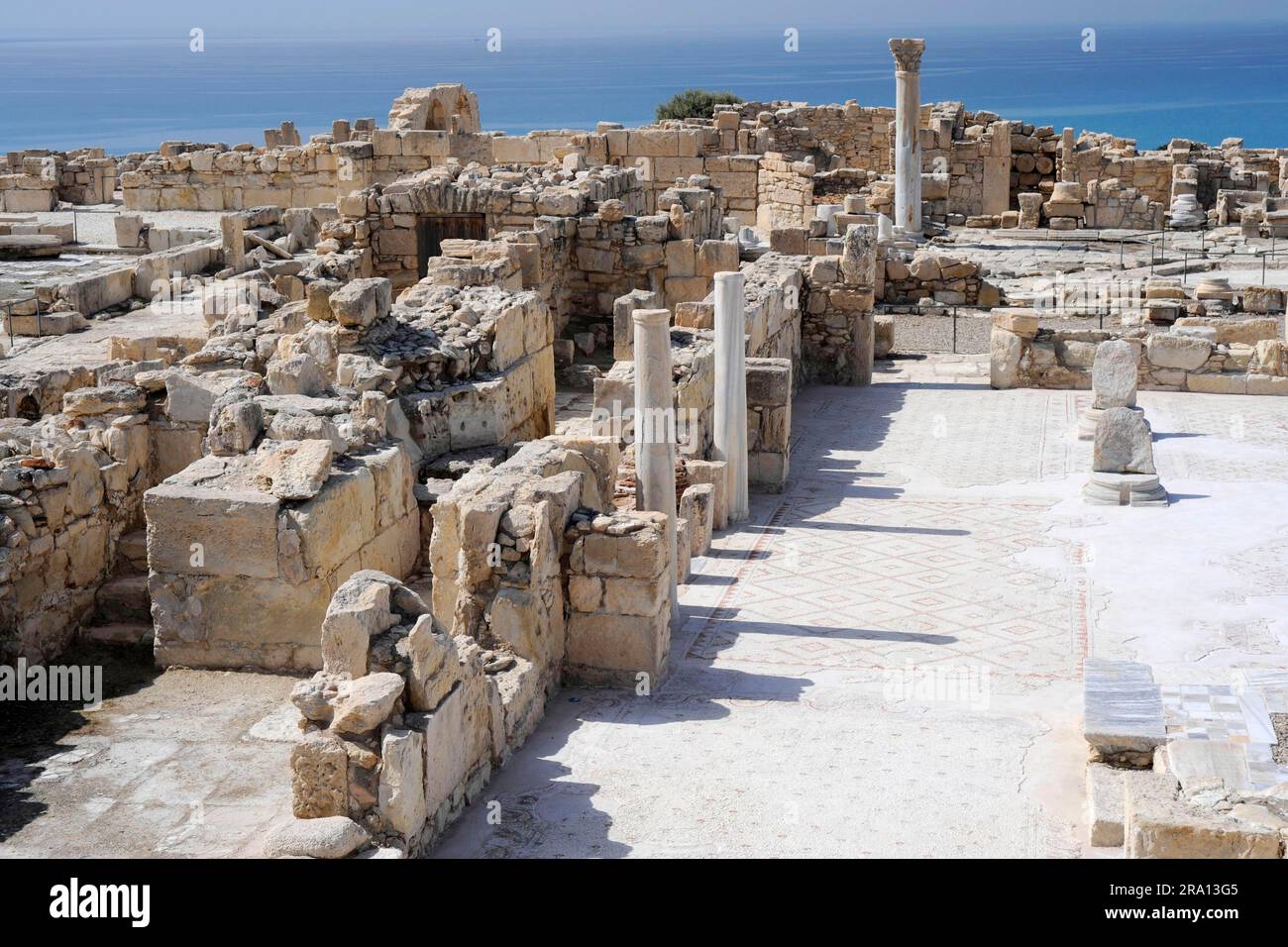 Kourion, ancienne ville en ruines, République de Chypre Banque D'Images