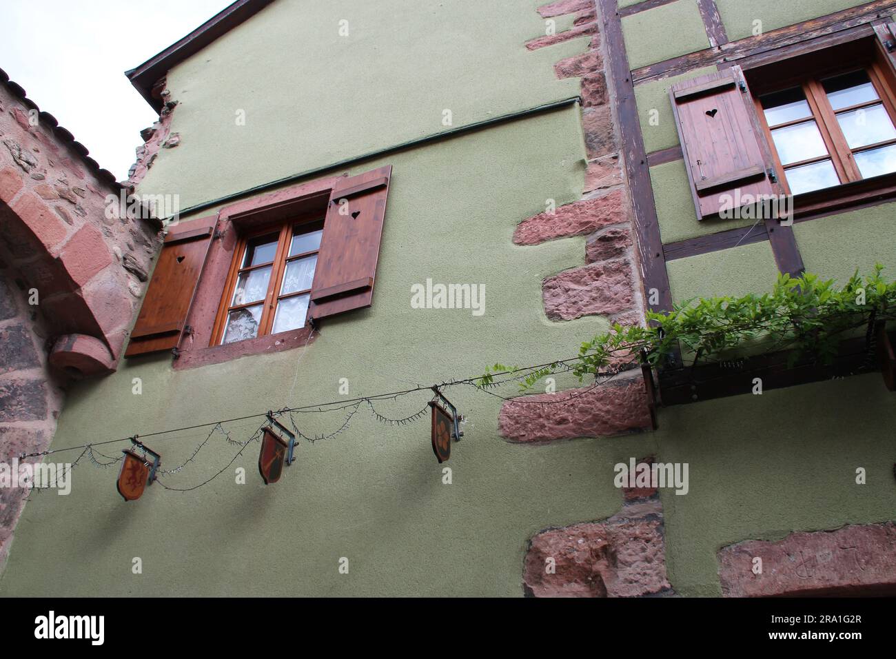 maison ancienne à kaysersberg en alsace (france) Banque D'Images