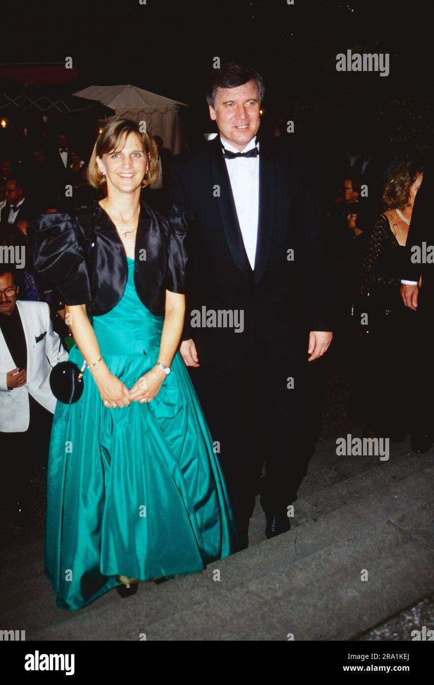 CSU Politiker Horst Seehofer mit seiner ersten Ehefrau Christine Christl BEI einer Veranstaltung, vers 1980. Banque D'Images