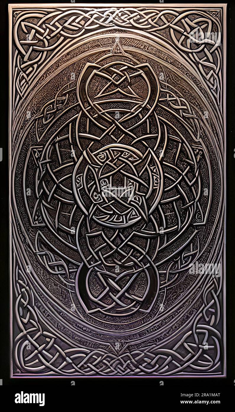 Viking / Celtic Knotwork Design Banque D'Images