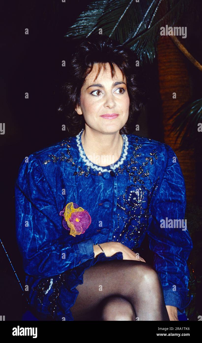Paola, Schweizer Sängerin und Moderatorin, 1989. Banque D'Images