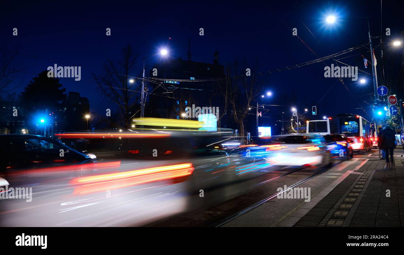 Embouteillage du soir Banque D'Images