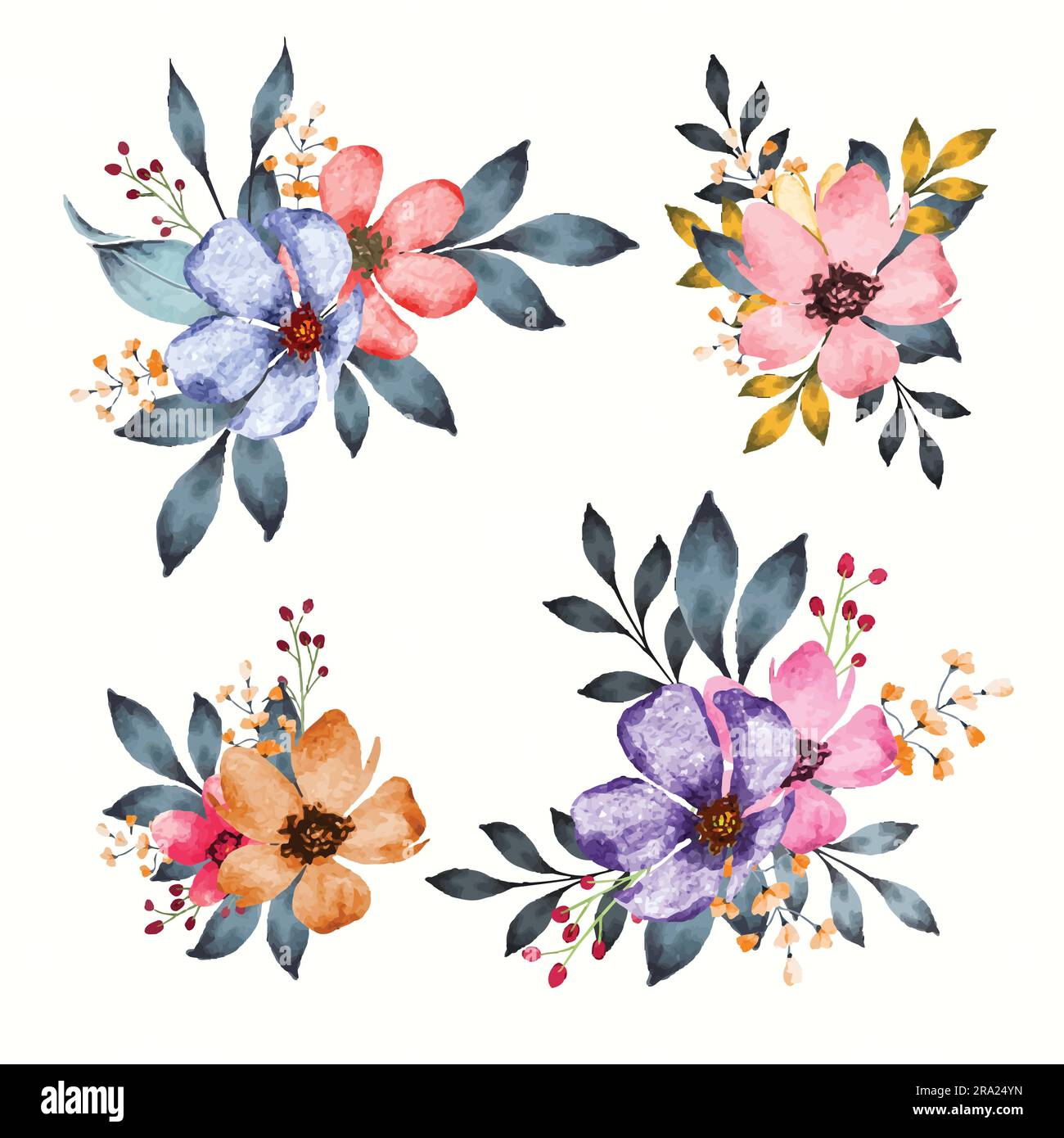 Petit tatouage fleur Banque d'images vectorielles - Alamy