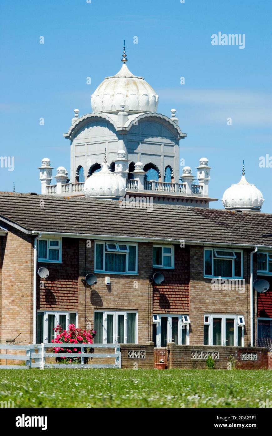 Gourou Nanak Gurdwara, Bedford Banque D'Images