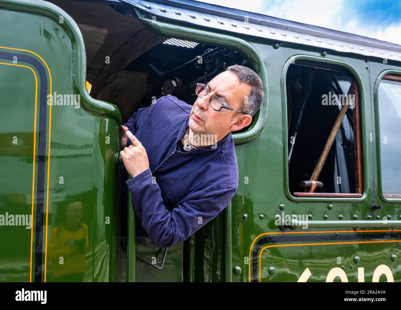 Grantham, Lincolnshire, Royaume-Uni. 30th juin 2023. Le célèbre train à vapeur Flying Scotsman à la gare de Grantham, qui se rend de London Kings Cross à Édimbourg dans le cadre de sa célébration du centenaire. Crédit photo: Matt Limb OBE/Alay Live News Banque D'Images