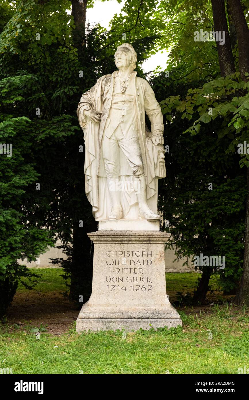 Monument à Christoph Willibald Ritter von Gluck. Banque D'Images