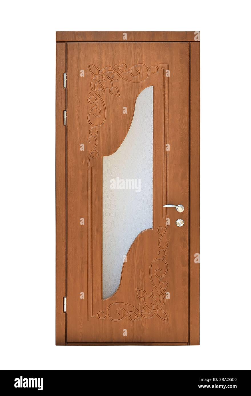 porte intérieure sur fond blanc Banque D'Images