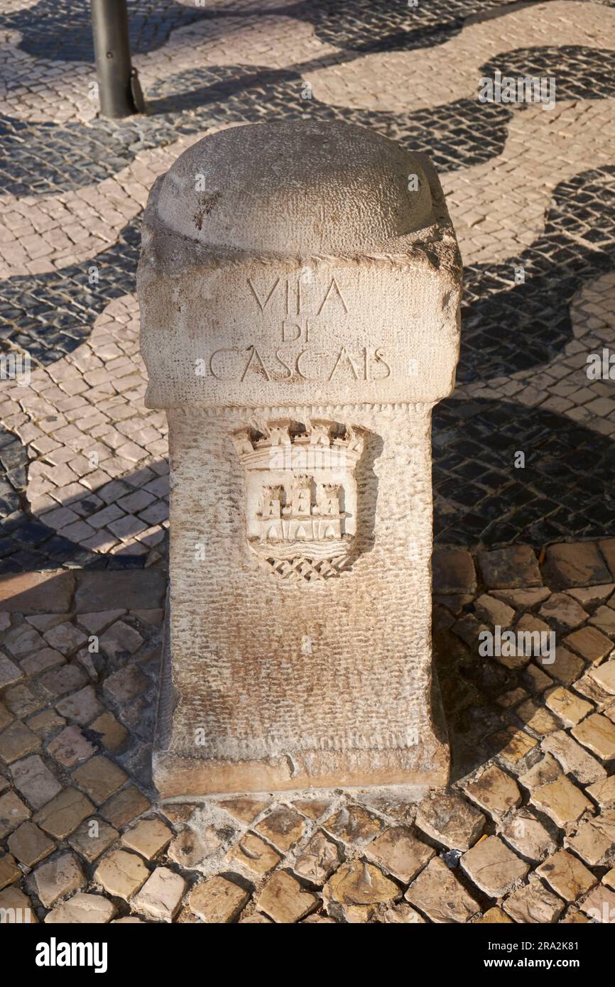Portugal, quartier de Lisbonne, Cascais, point de repère dans le centre historique Banque D'Images