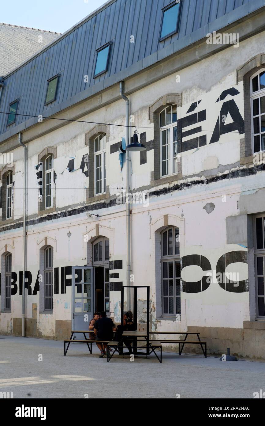 France, Finistère, Morlaix, l'ancienne fabrique de tabac de Morlaix Banque D'Images