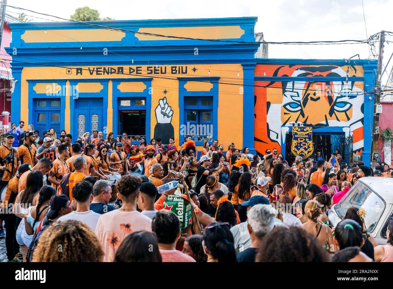 Brésil, Nordeste, Olinda, la foule au carnaval d'Olinda Banque D'Images