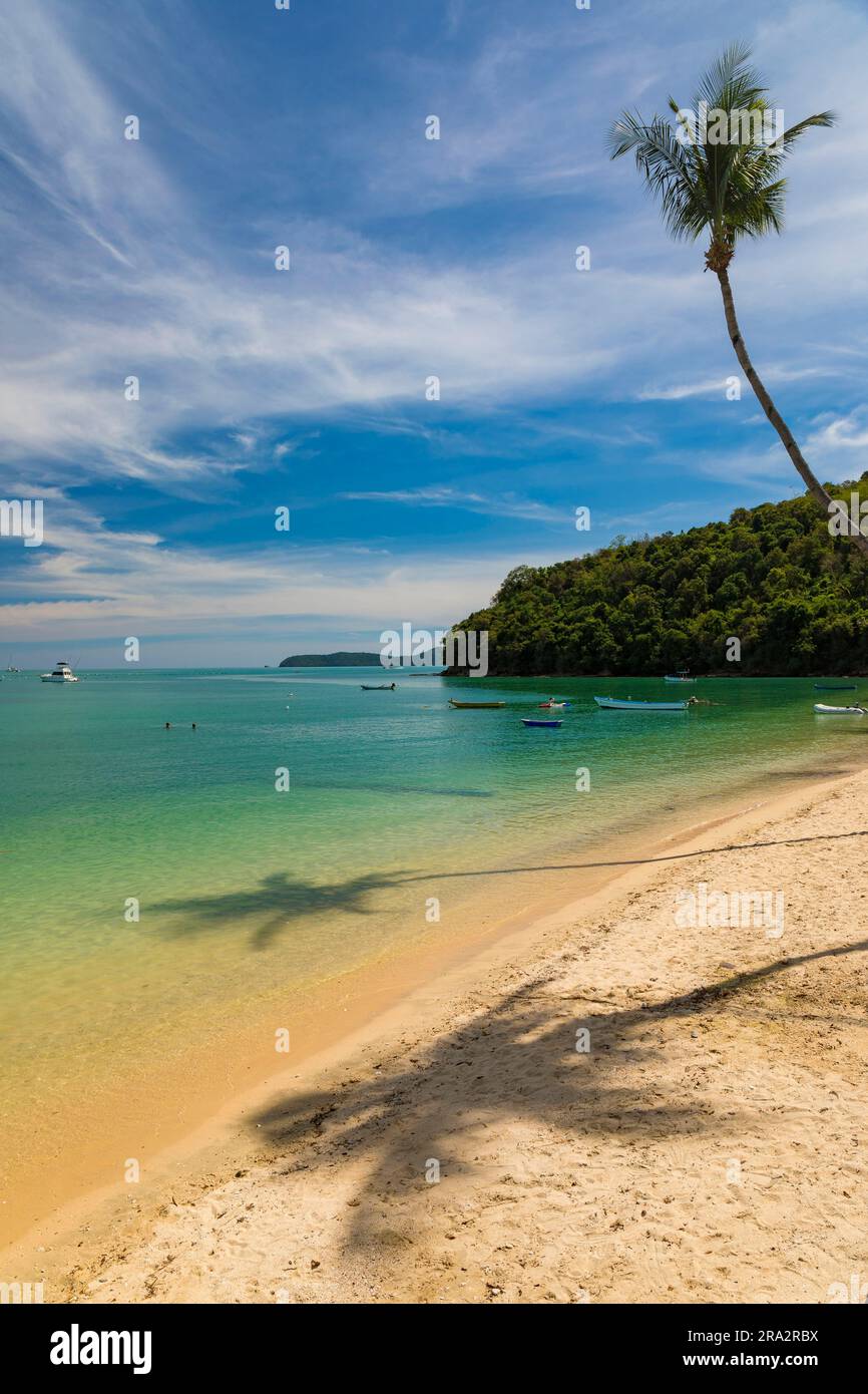 Thaïlande, province de Phuket, île de Koh Phuket, Wichit, plage d'Ao Yon Banque D'Images