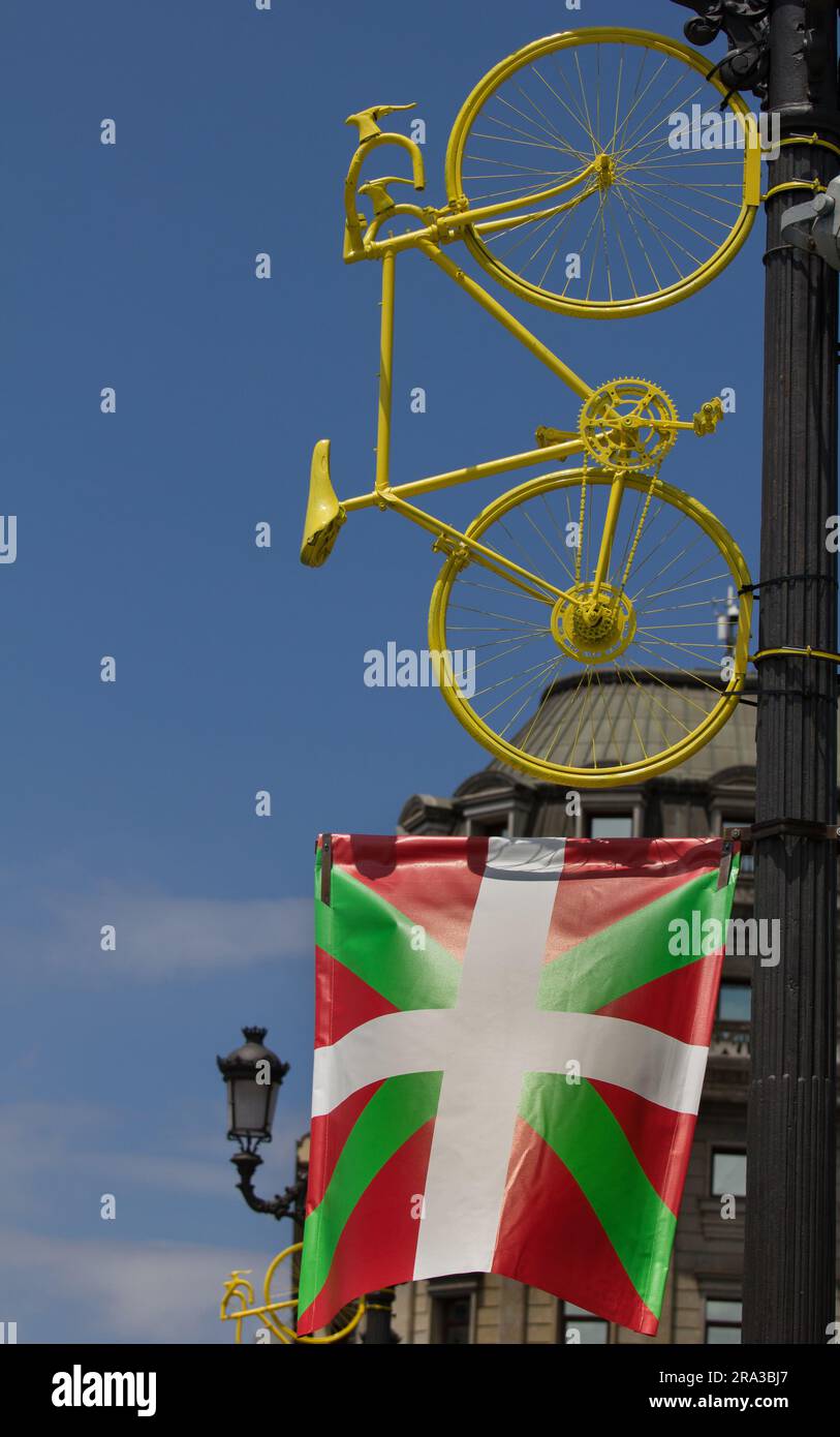 Tour de France 2023 Grand départ Bilbao région basque Espagne Banque D'Images