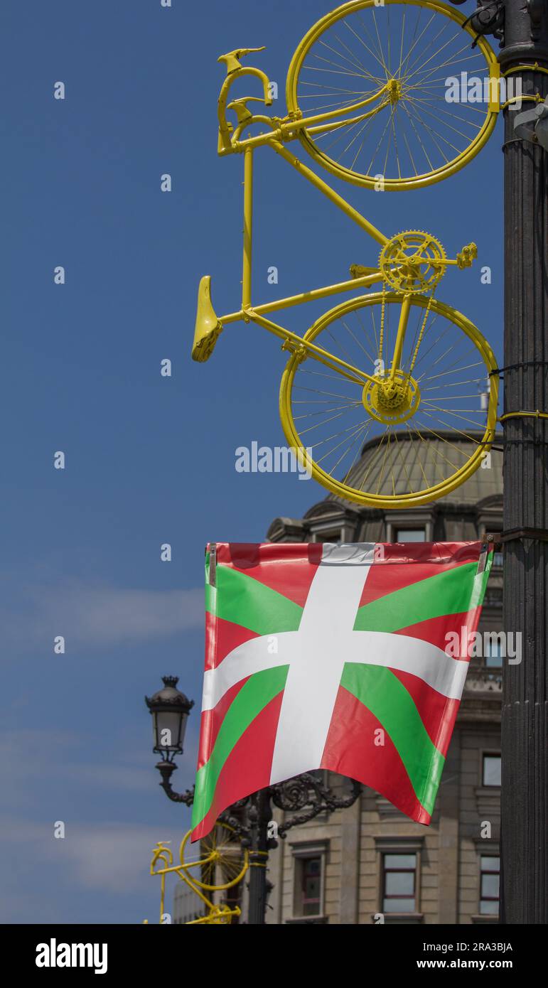 Tour de France 2023 Grand départ Bilbao région basque Espagne Banque D'Images