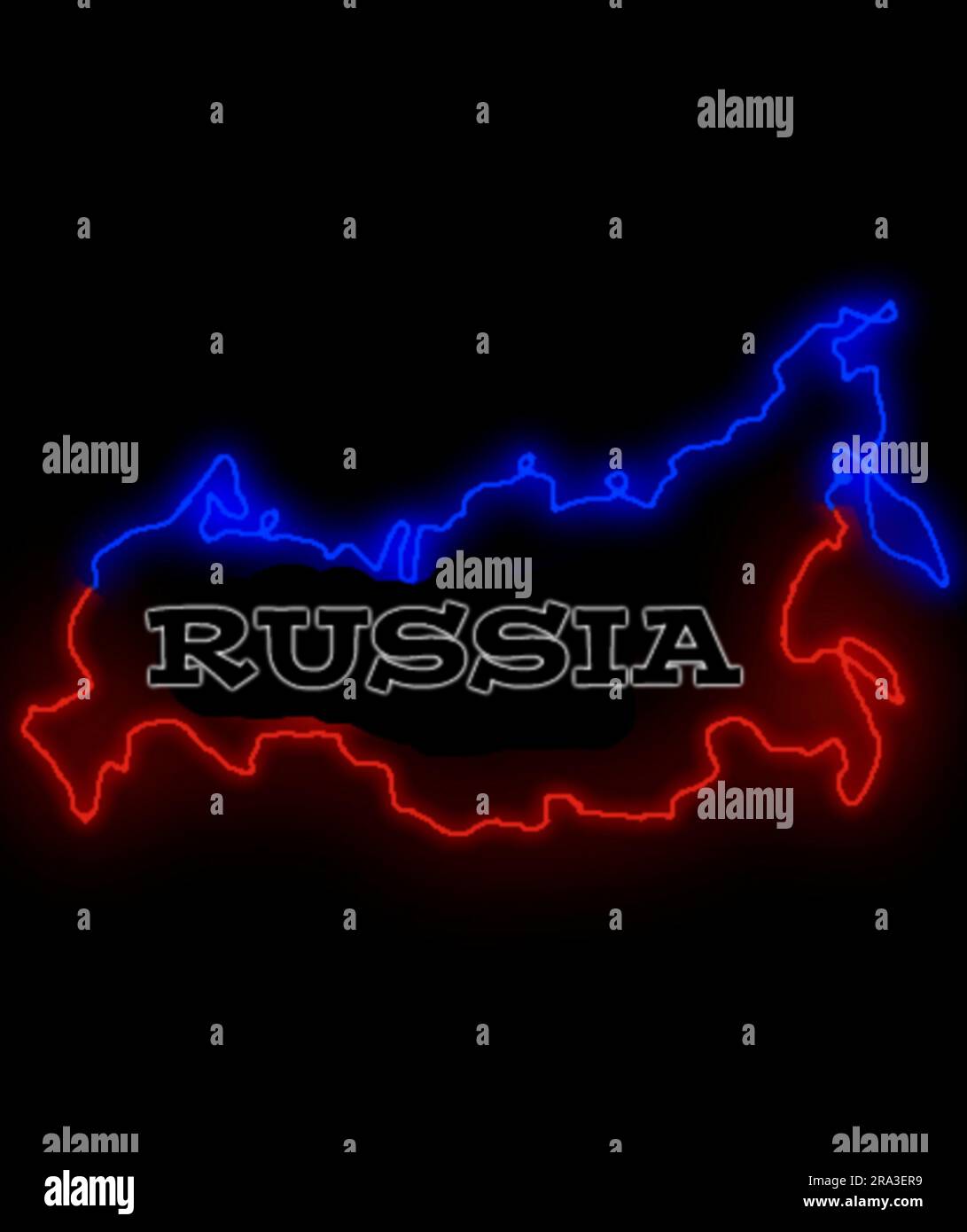 Russie map hd télécharger Banque D'Images