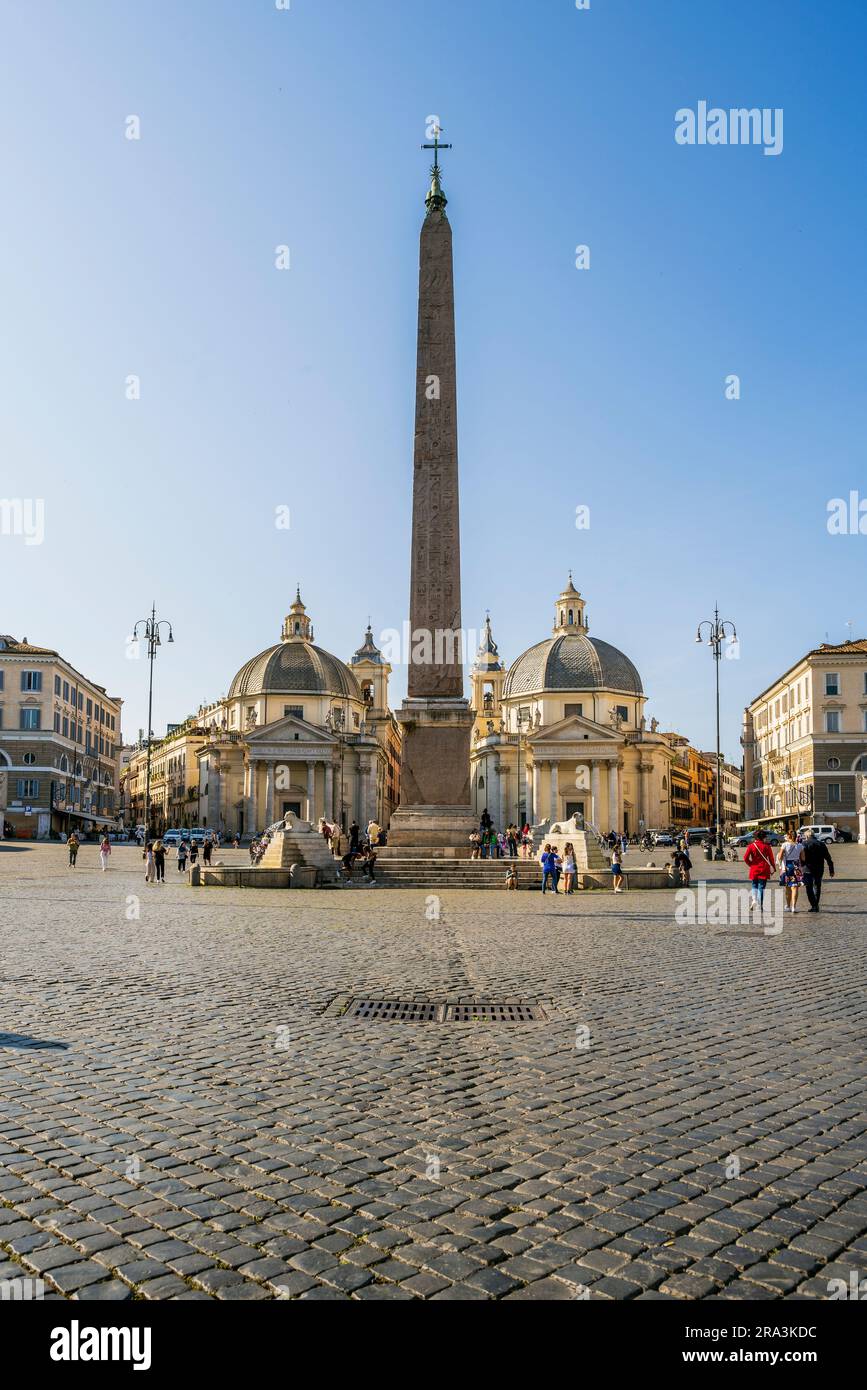 Piazza del Popolo, Rome, Latium, Italie Banque D'Images