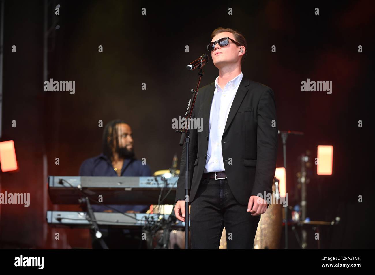 UB40 , en train de jouer à l'hippodrome de Doncaster , Doncaster , Royaume-Uni , 30.06.2023 Banque D'Images