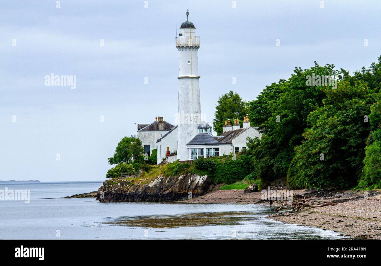 Tayport High Lighthouse, également connu sous le nom de West Lighthouse, a été construit en 1823 dans le comté écossais de Fife, au Royaume-Uni Banque D'Images