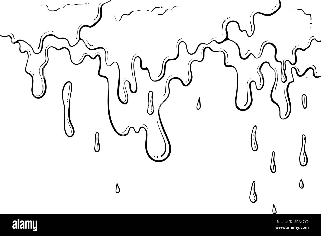 Ligne de liquide qui coule Illustration de Vecteur