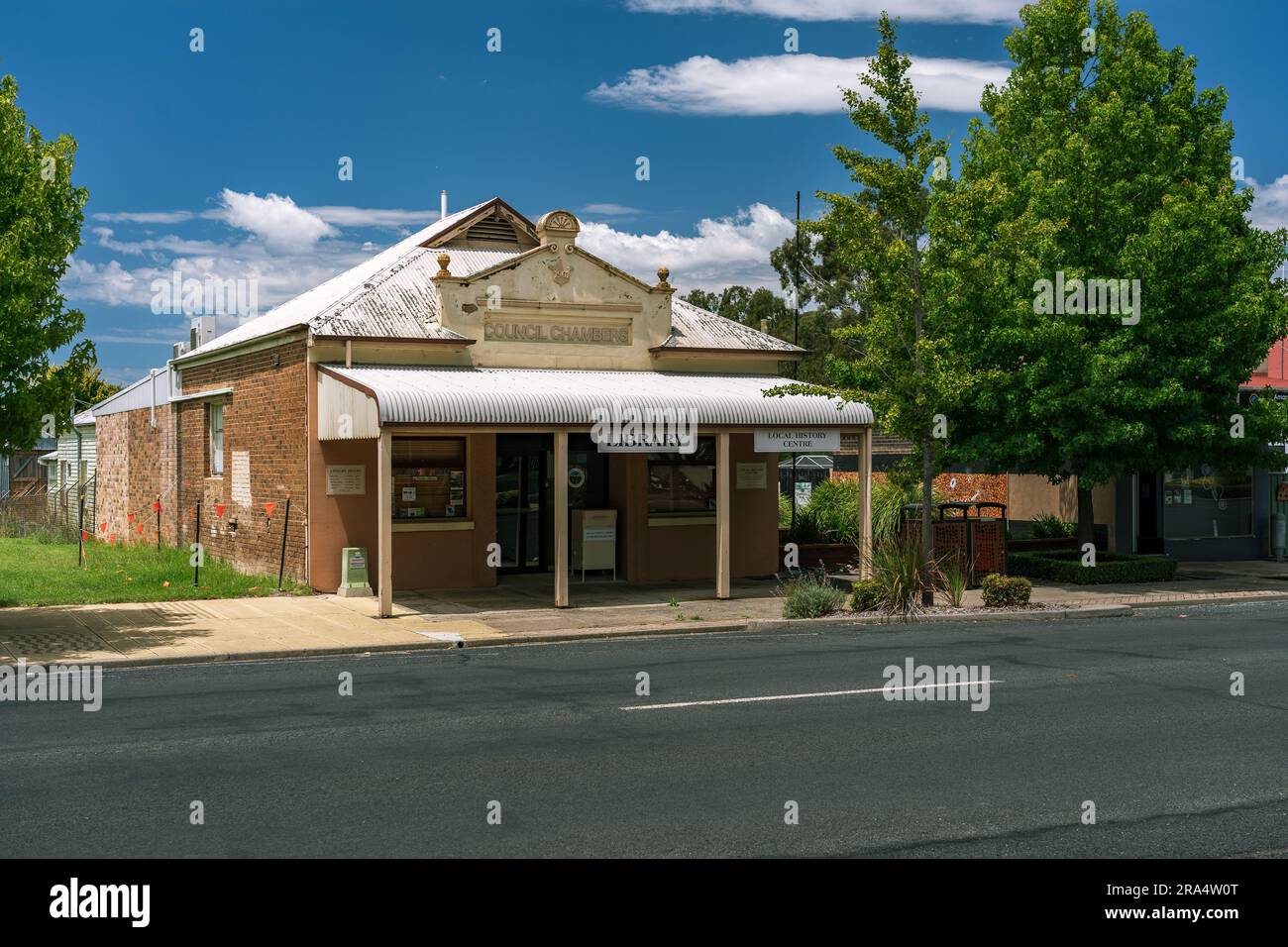 Walcha, Nouvelle-Galles du Sud, Australie - Bibliothèque locale dans un bâtiment historique Banque D'Images