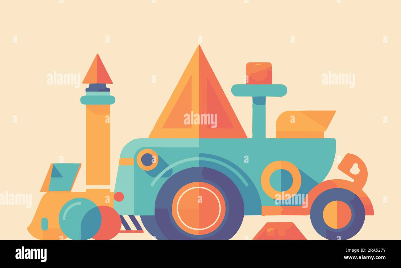 Un ensemble d'illustrations vectorielles de voiture plates Illustration de Vecteur