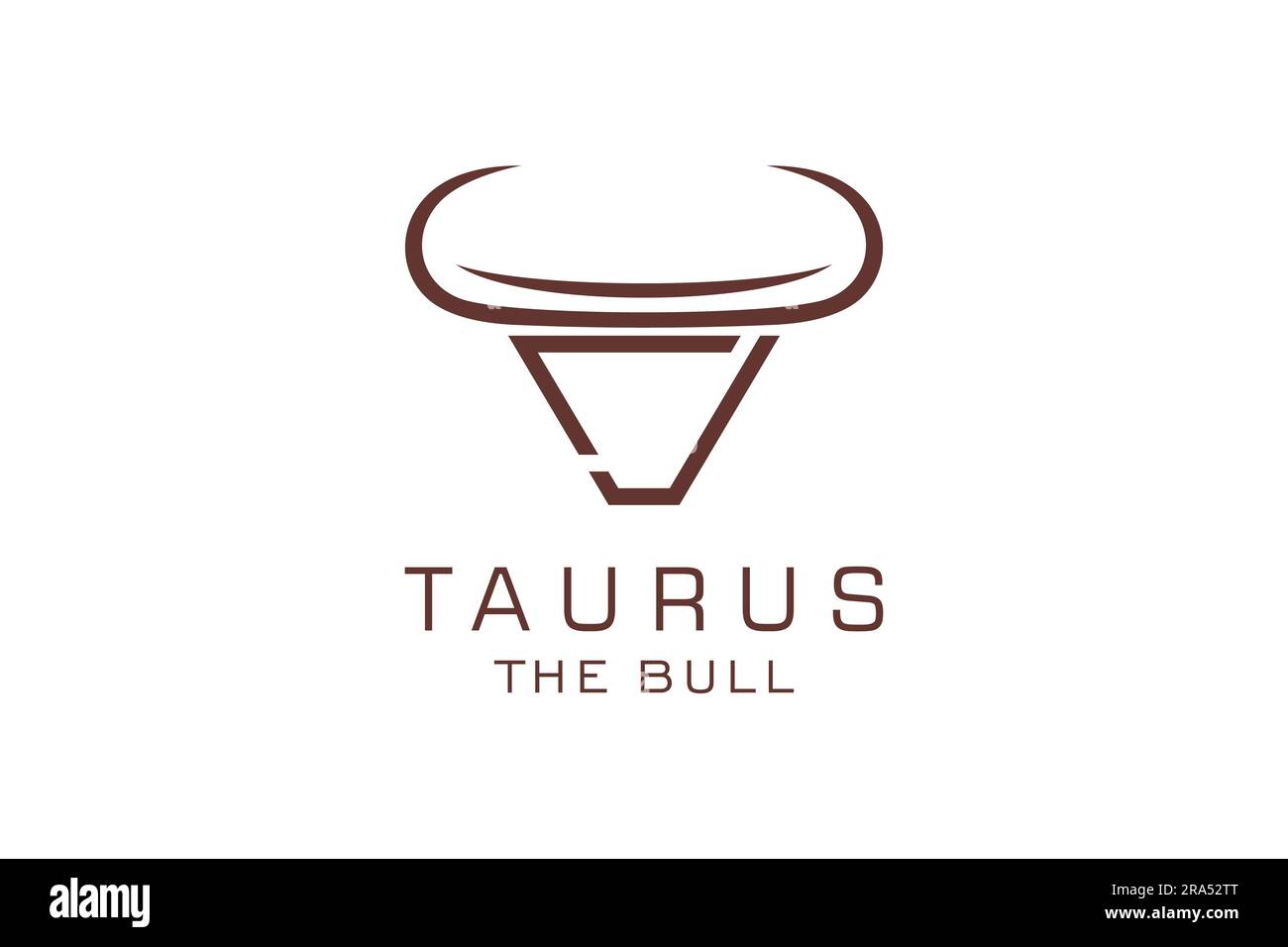 Logo lettre J, logo Bull, logo de tête de taureau, modèle de conception de logo monogramme Illustration de Vecteur