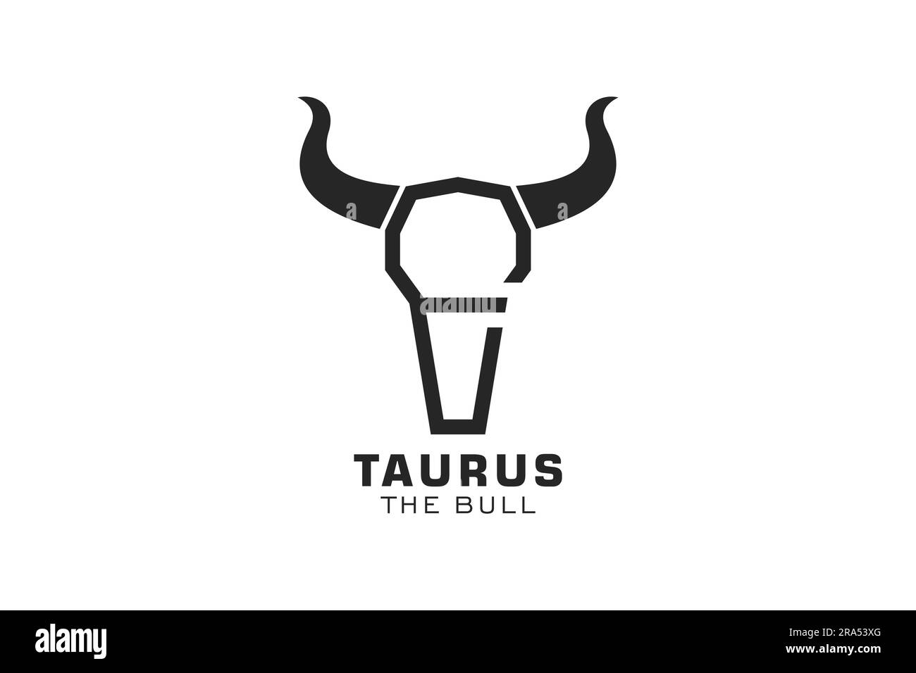 Logo lettre E, logo Bull, logo de tête de taureau, modèle de conception de logo monogramme Illustration de Vecteur