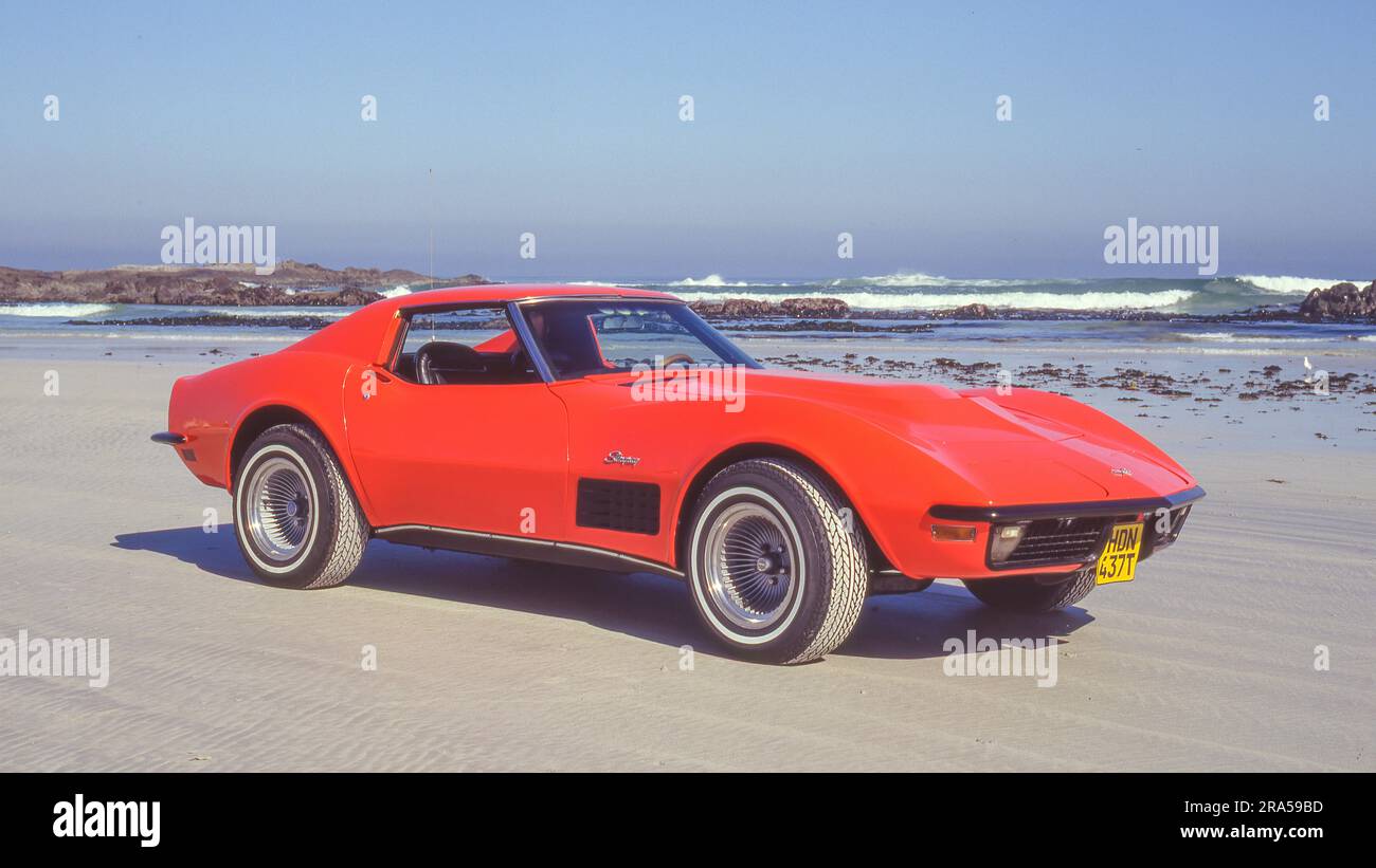La Corvette de Chevrolet (C3) est la troisième génération de la Corvette sport qui a été produite de 1967 à 1982 par Chevrolet. Banque D'Images