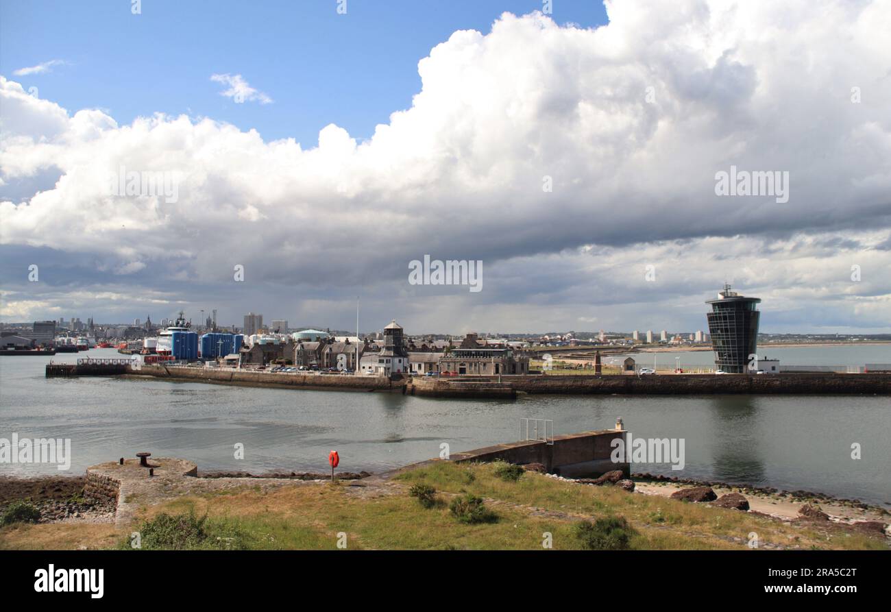 Le port d'Aberdeen, Scotland Banque D'Images