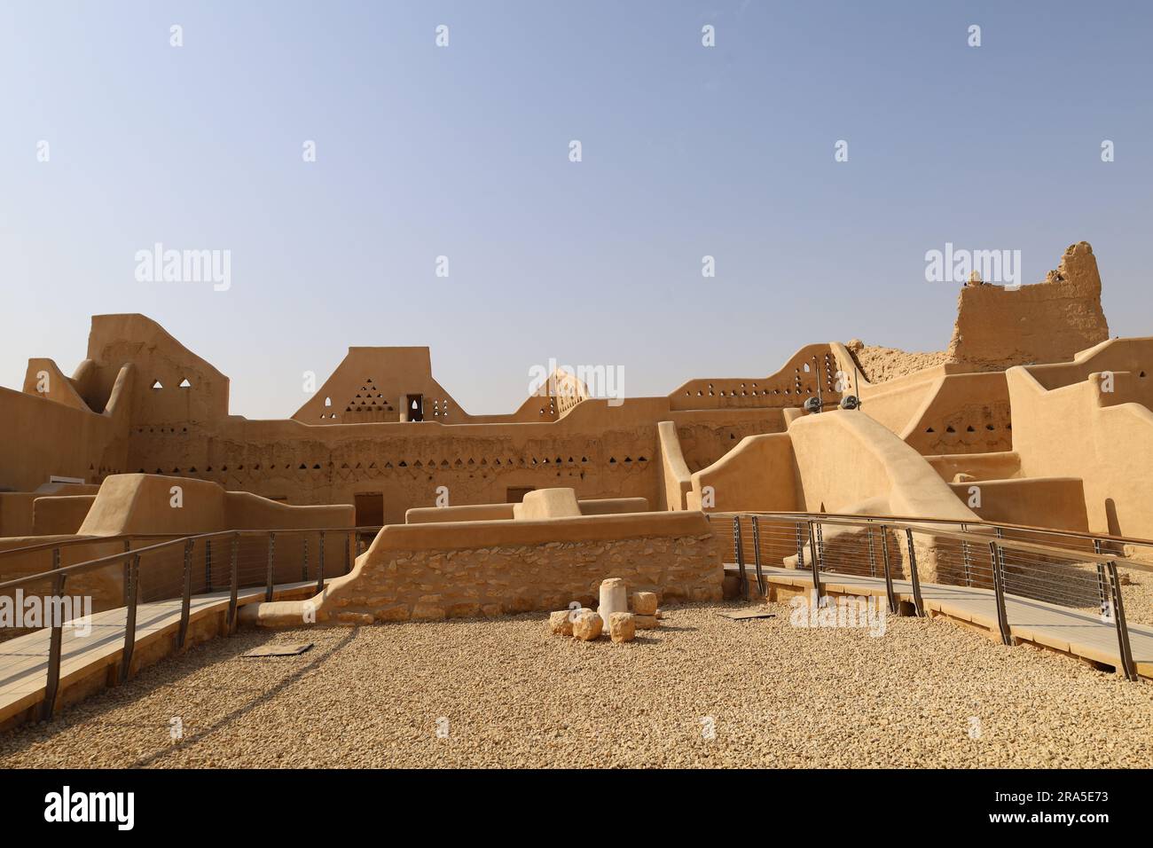 Al Diriyah ancienne capitale . Riyad Arabie Saoudite - ruines de Diriyah - culture saoudienne. Journée nationale Banque D'Images