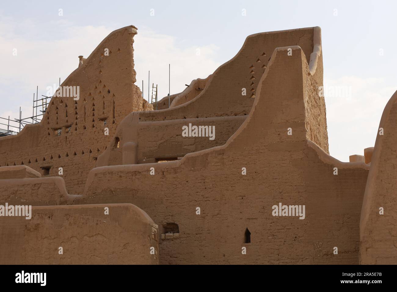 Al Diriyah ancienne capitale . Riyad Arabie Saoudite - ruines de Diriyah - culture saoudienne. Journée nationale Banque D'Images