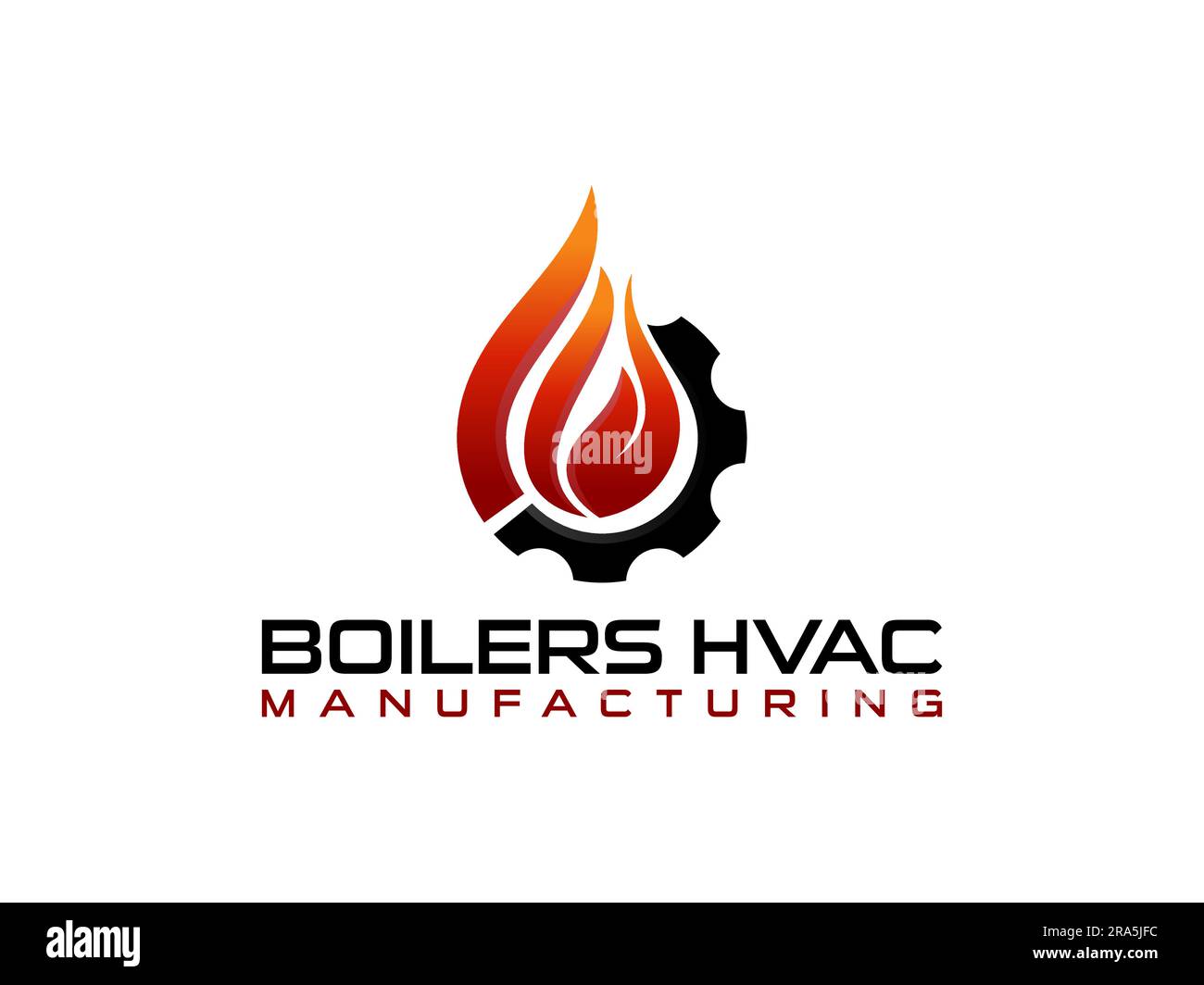 Logo HVAC, ventilation de chauffage et climatisation, collection de modèles de logo HVAC Illustration de Vecteur