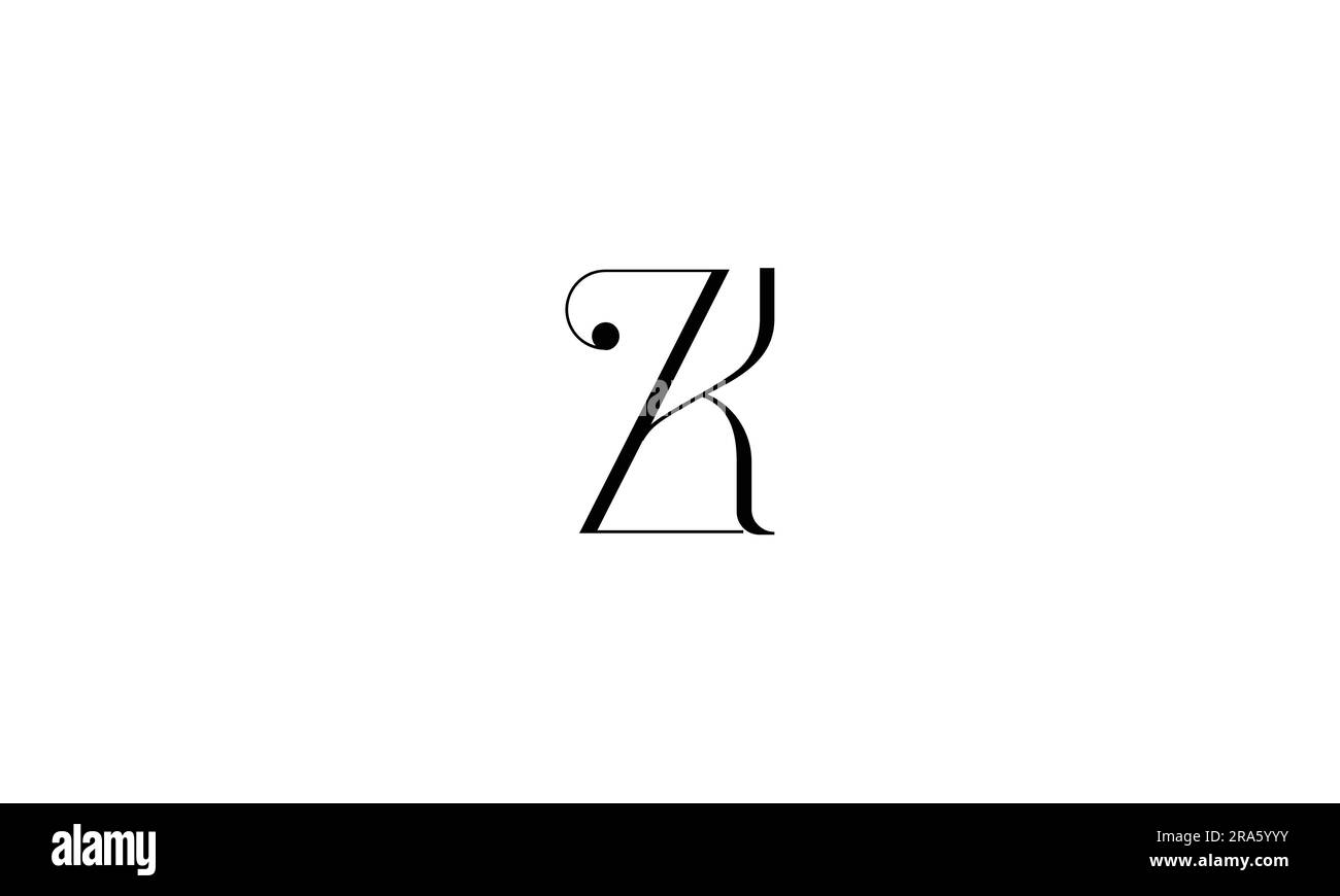 ZK, KZ, lettres abstraites logo Monogram Illustration de Vecteur