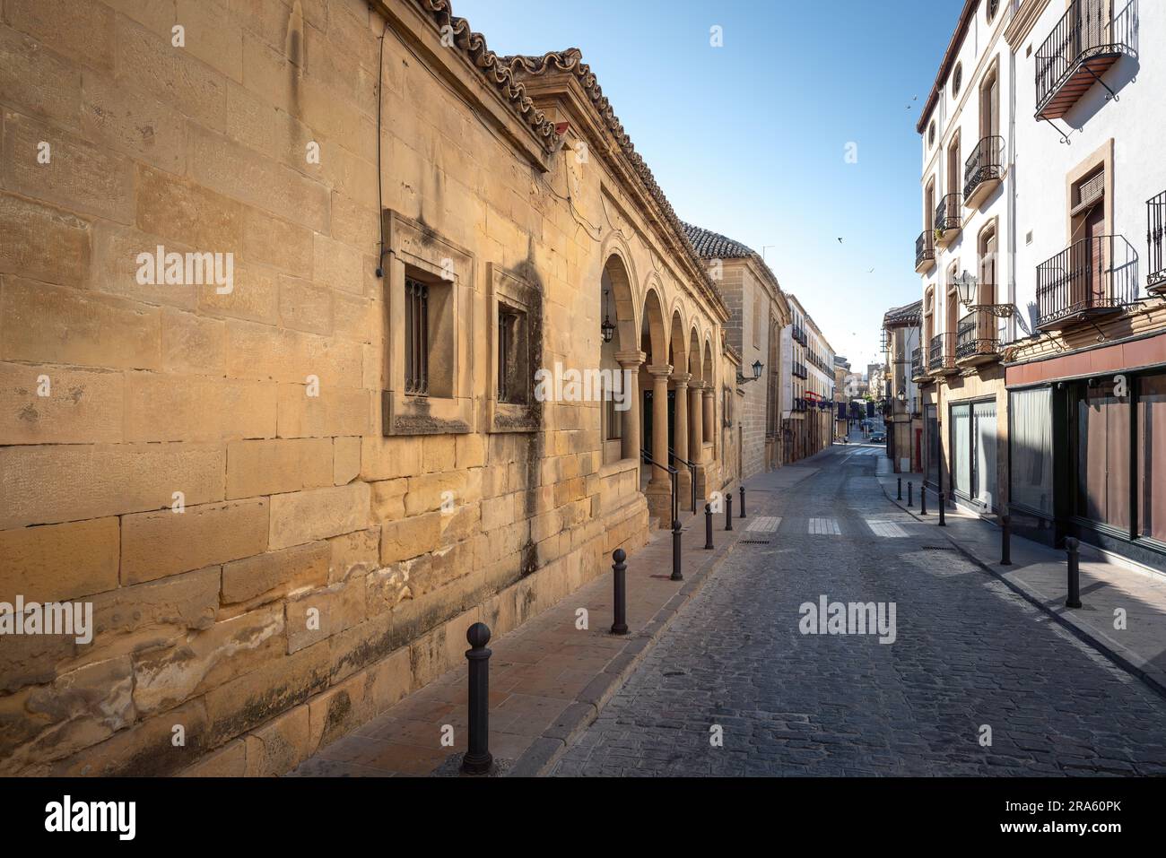 Marché Abastos - Baeza, Jaen, Espagne Banque D'Images