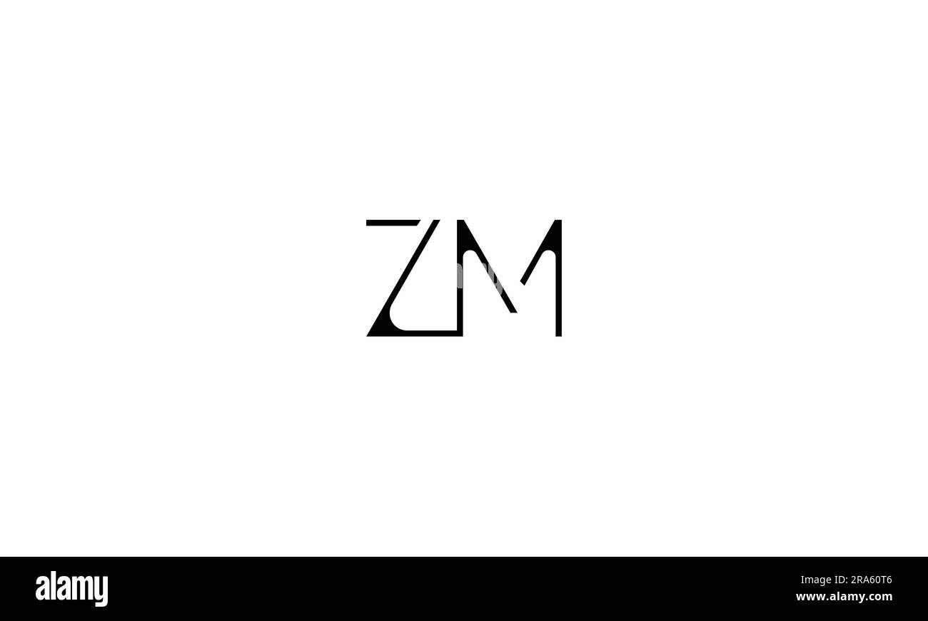 ZM, MZ, lettres abstraites logo Monogram Illustration de Vecteur