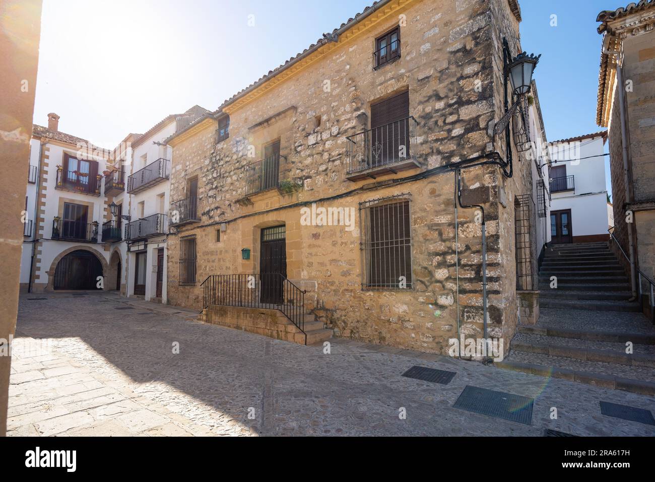 Rastro de Carniceria Alley près de Plaza del Populo Square - Baeza, Jaen, Espagne Banque D'Images